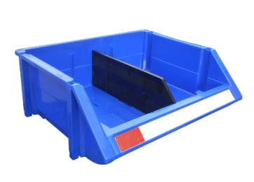 INTERLOCKING PARTS BINS WITH DIVIDER- 350MM BOX OF 12