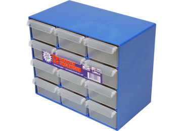 PLASTIC STORAGE SYSTEM - 12 DRAWER