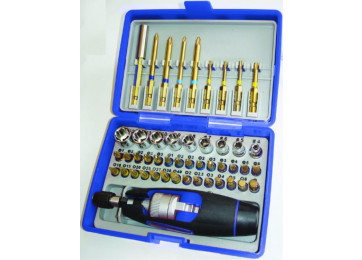 RATCHET DRIVER BIT & SOCKET SET - 48 PC