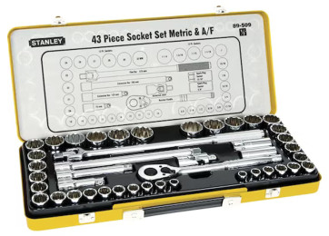 SOCKET SET 1/2" 43PC