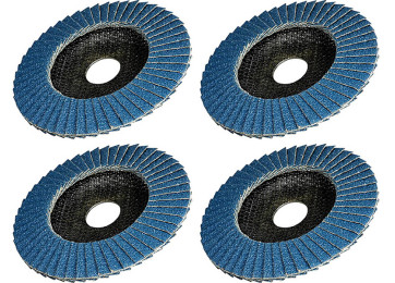 125 X 22MM FLAP DISCS - 4PC