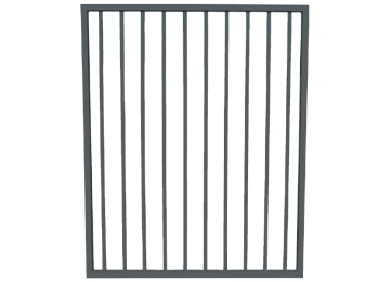 1200MM FENCE GATE - WOODLAND GREY