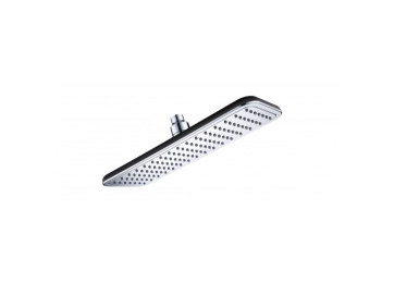 RIO® RECTANGULAR SHOWERHEAD - BLACK/CHROME