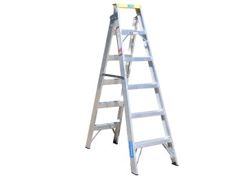 ALUMINIUM DUAL PURPOSE STEP & STRAIGHT LADDER - 1.8M / 3.2M