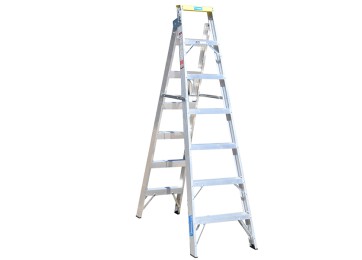 ALUMINIUM DUAL PURPOSE STEP & STRAIGHT LADDER - 2.1M / 3.8M