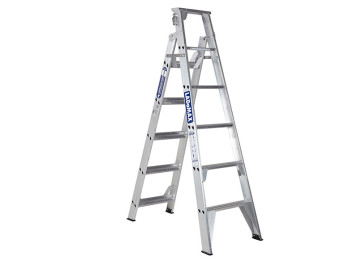 ALUMINIUM DUAL PURPOSE STEP & STRAIGHT LADDER - 2.4M / 4.2M