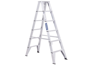 ALUMINIUM DOUBLE SIDED STEP LADDER - 1.8M