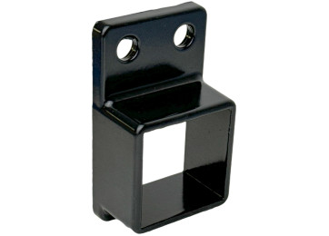 40 X 40MM TUBE END BRACKET - BLACK