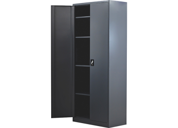 STORAGE CABINET 2.1M DARK GREY