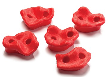  KIDS PLAY CLIMBING ROCKS RED 5PK