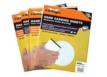 400GRIT WET & DRY SANDING SHEETS - 25 PACK