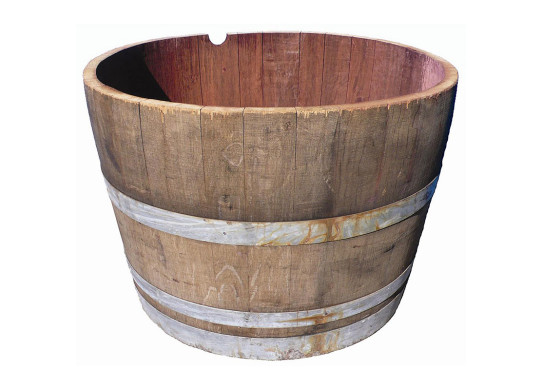 half wine barrel