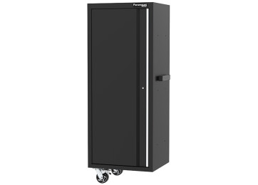 61" MOBILE WORKSTATION - LOCKER - BLACK