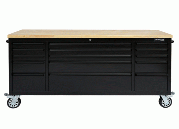 MOBILE WORKSTATION - 15 DRAWERS - BLACK