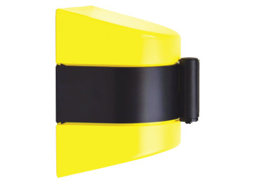 10M YELLOW/BLACK SAFETY BARRIER BELT CASSETTE